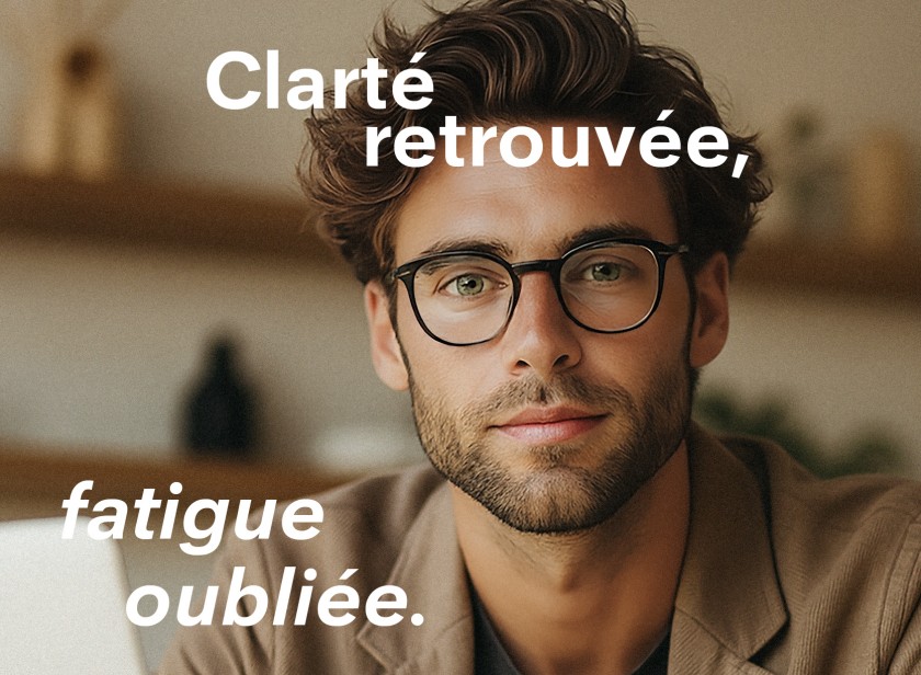 Clart&eacute; retrouv&eacute;e, fatigue oubli&eacute;e.